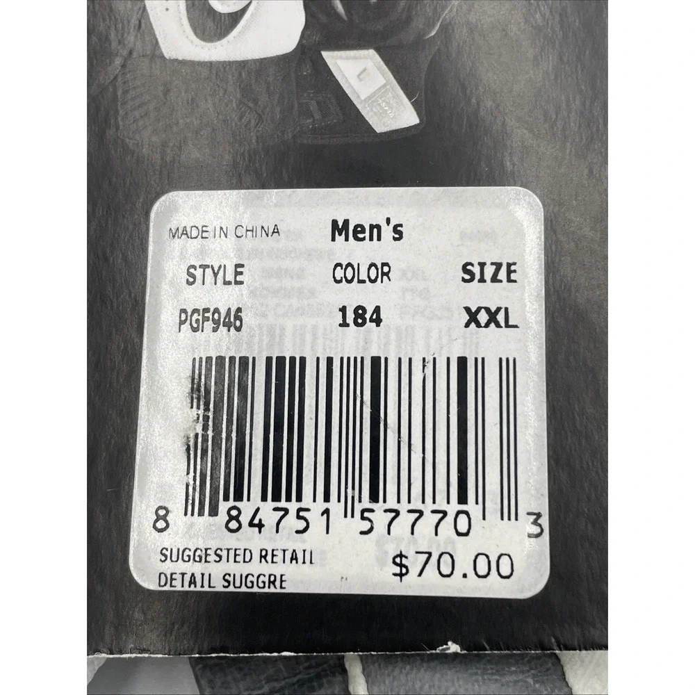 Nike  D-Tack 6.0 Lineman NFL Football Gloves White/Black PGF946-184 Size 2XL